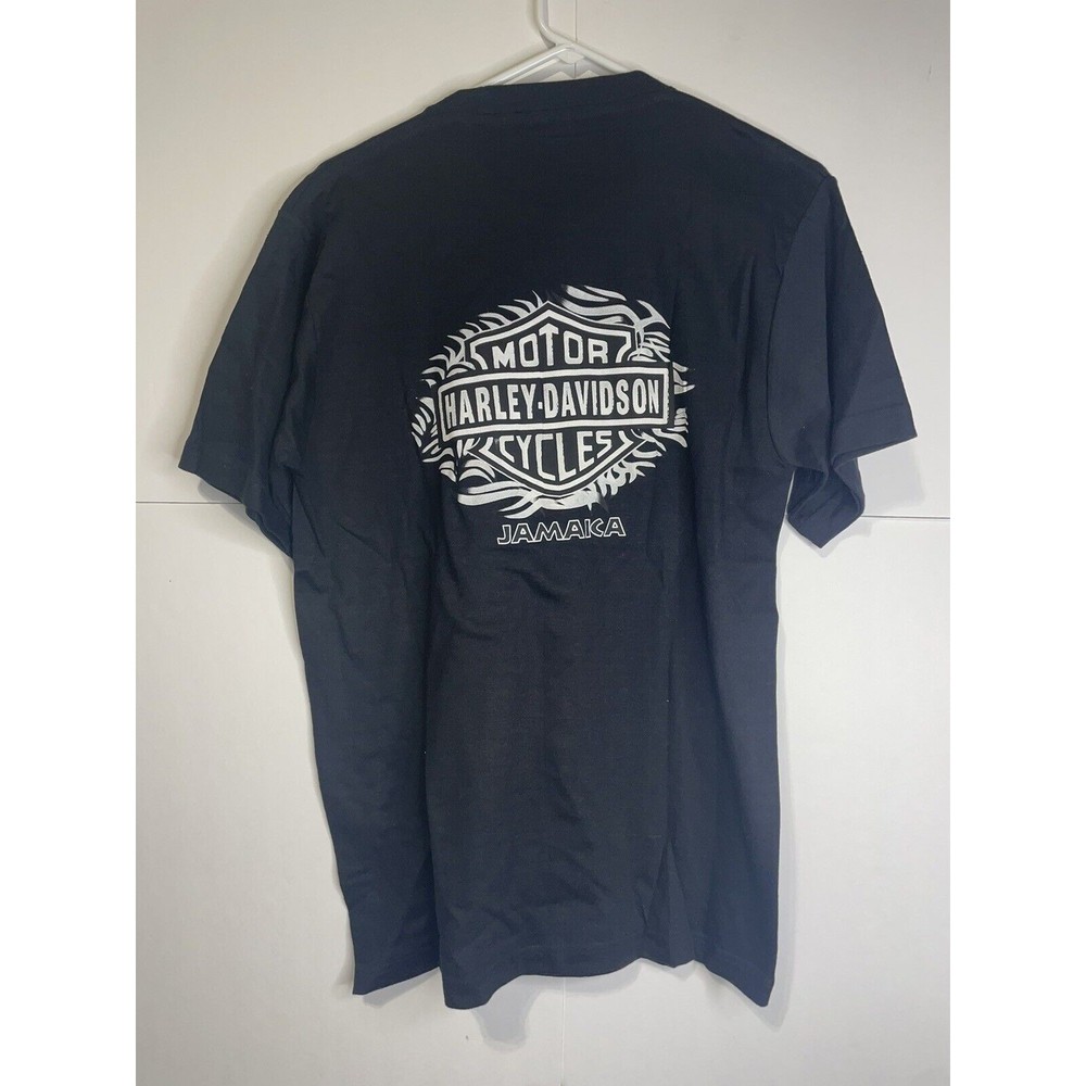 Vintage Harley Davidson Jamaica Graphic Print T-Shirt Size Large